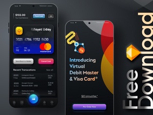Payments App with Skeumorphic Style
