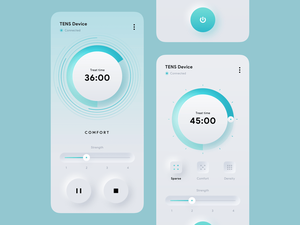 Therapy Device TENS App UI