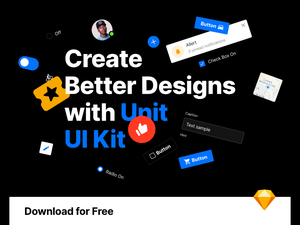 Unit UI Kit Sketch Resource