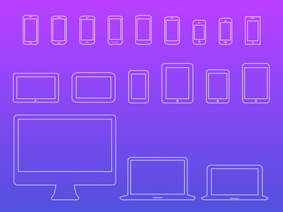 Mobile Devices Icons V4 Sketch Resource