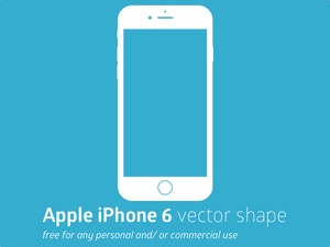 アップルのiPhone 6ベクトル形状