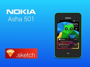 Nokia Аша 501 Sketch ресурсов