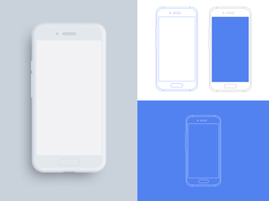 Android Device Outline Mockups Sketch Resource