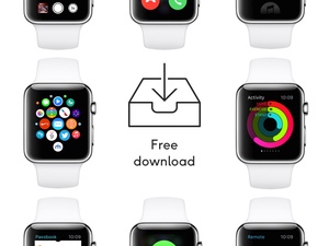 Apple Watch GUI Kit for Sketch 3