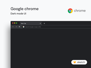 Chrome Dark Mode Mockup