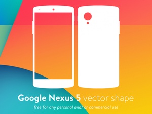 Nexus 5 Vector Shape SVG Resource