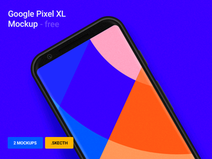 Google Pixel XL Mockup для эскиза