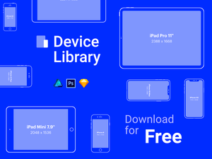 iPhone и iPad Mockups Vector - Библиотека устройств