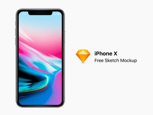 iPhone X Front View Mockup