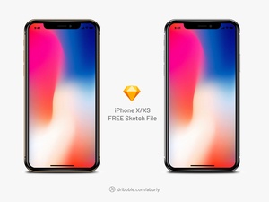 iPhone X and iPhone XS Realistic Mockup