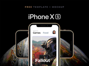 iPhone XS Mockup and Template