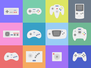 Iconic Game Controller Sketch Resource