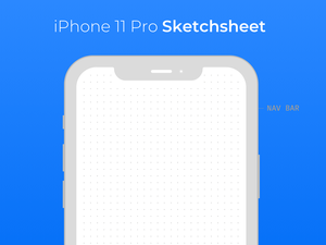 iPhone 11 Pro Grid Sketchnblatt