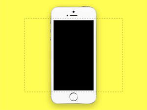iPhone 5S pour Dribbble Sketch Resource