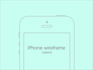 iPhone Wireframe Sketch ресурсов