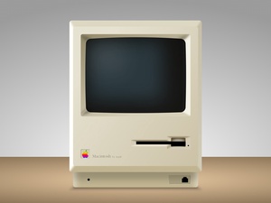 Macintosh 128K Макет Sketch