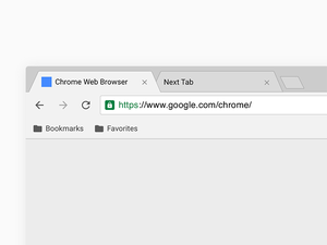 MaterialDesign Google Chrome-Vorlage
