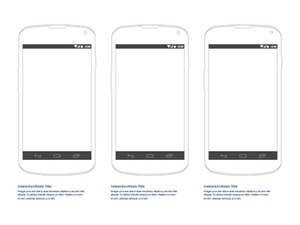 Android Nexus 4 Wireframe Sketch Resource