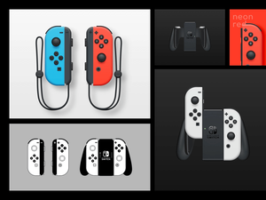 Nintendo Joy-Con Controller Sketch Mockup