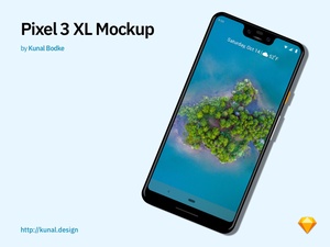 Pixel 3 XL Sketch Mockup