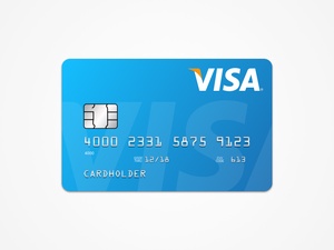 Plantilla de tarjeta Visa