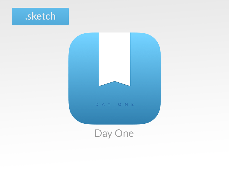 Day One iOS icon Sketch Resource