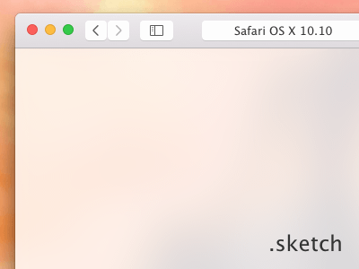 Safari OS X Yosemite 10.10 Sketch Resource