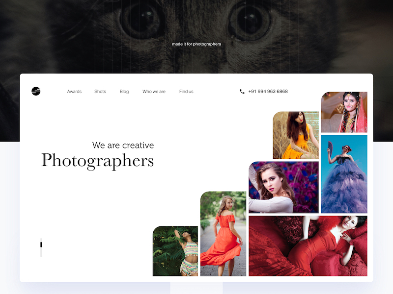 Photographer Portfolio Concept Sketch Resource