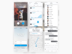 Tilt – Kostenloses UI-Kit für Sketch und Pixate