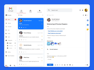 Gmail Redesign Concept - Бесплатный эскиз Ресурс