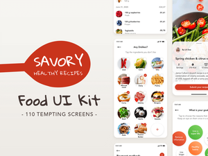Savory App Uiキット - 無料のSketchリソース