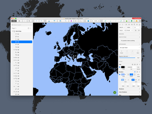 すべての国との世界地図 - 無料のSketchリソース
