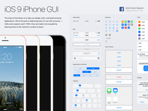 フェイスブック iOS 9 Sketch & PSD GUI