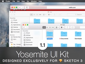 Yoseite UI Kit 1.1 für Sketch