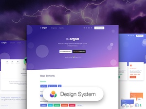 Argon Design System Sketch Ressource
