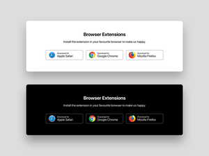 Browser Extensions Download Buttons Sketch Resource