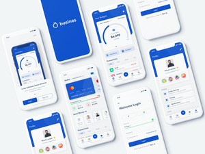 Business Banking App Concept Sketch Resource