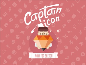 Captain Icon Sketch Resource