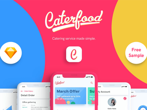 Caterfood UI Kit Sample