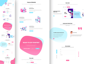 Creative Agency Landing Page Sketch Resource