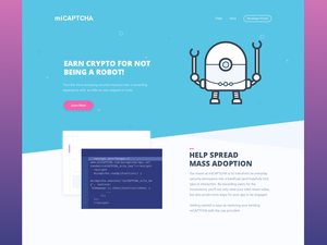 Crypto Landing Page Sketch Ressource