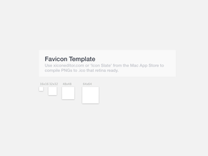 Favicon Template Sketch Resource