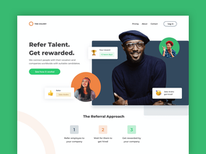 Employee Referral Landing Page Sketch Resource