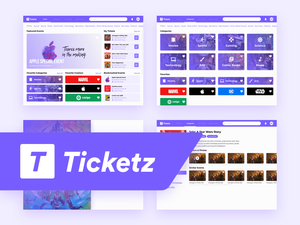 Event Booking UI Kit Sketch Resource