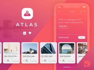 Travel App UI Kit – Atlas