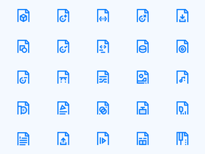 Dateityp-Icons Sketchnressource