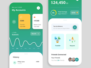 Finance App Concept Sketch Resource
