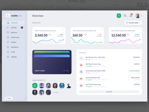 Finance Dashboard Concept Sketch Ressource