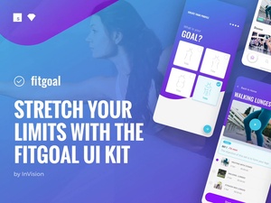 Фитнес пользовательский интерфейс Kit - Fitgoal