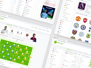Soccer Scores Web UI Kit Sketch Resource